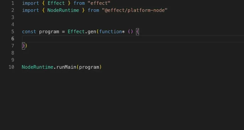 Animated GIF demonstrating the Effect Playground’s intellisense