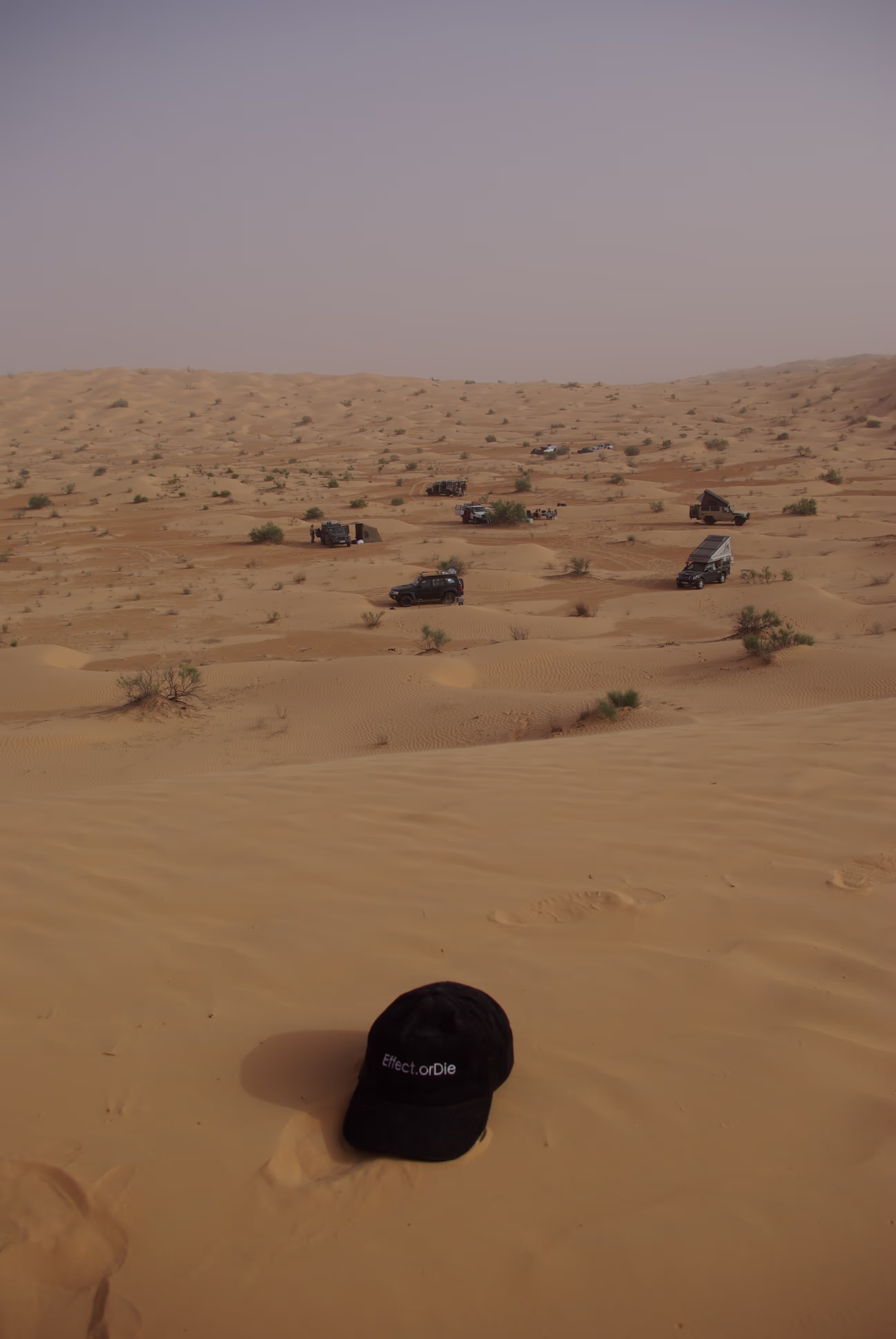 Effect cap in the Sahara desert